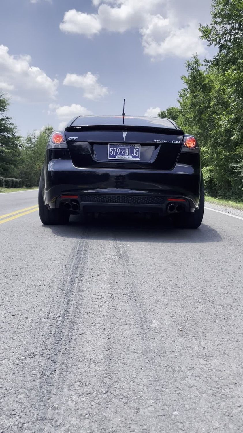 Pontiac G8 GT on drag wheels